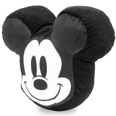Dog Toy Squeaker Plush - Disney Mickey Mouse Smiling Face Black