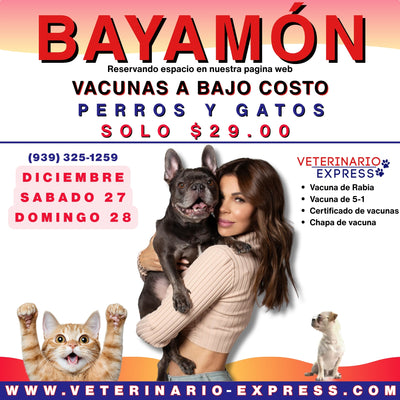 PAQUETE DE VACUNAS SABADO/DOMINGO EN BAYAMON