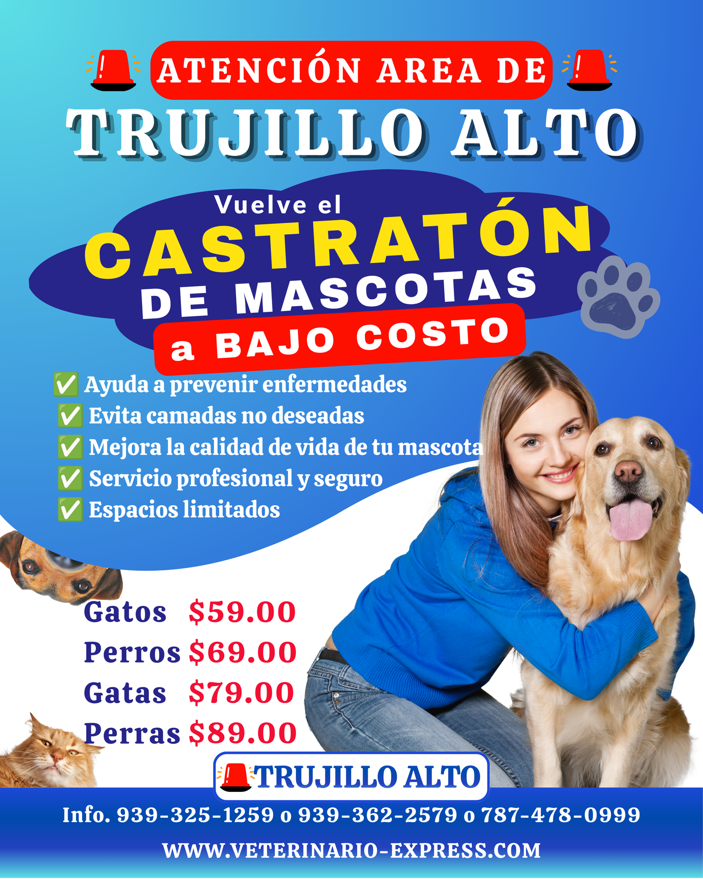 Castratón Trujillo Alto a Bajo Costo