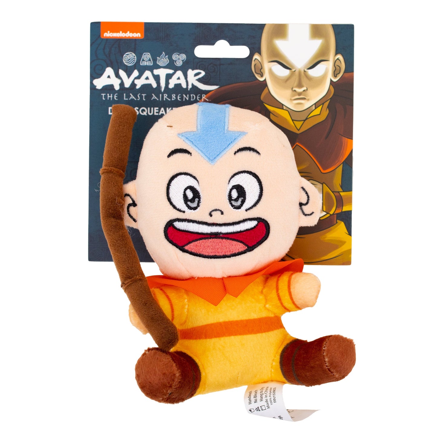 Juguete para perros Squeaker Plush - Avatar the Last Airbender Avatar Aang Sentado Pose de cuerpo completo
