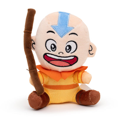 Dog Toy Squeaker Plush - Avatar the Last Airbender Avatar Aang Sitting Full Body Pose