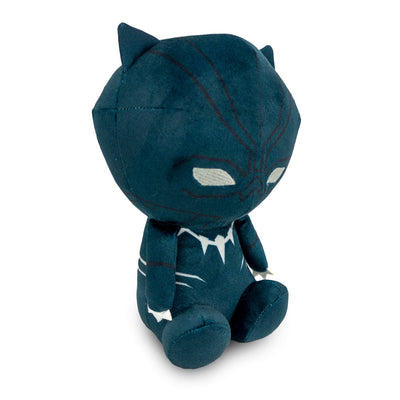 Dog Toy Squeaker Plush - Avengers Kawaii Black Panther Full Body Sitting Pose
