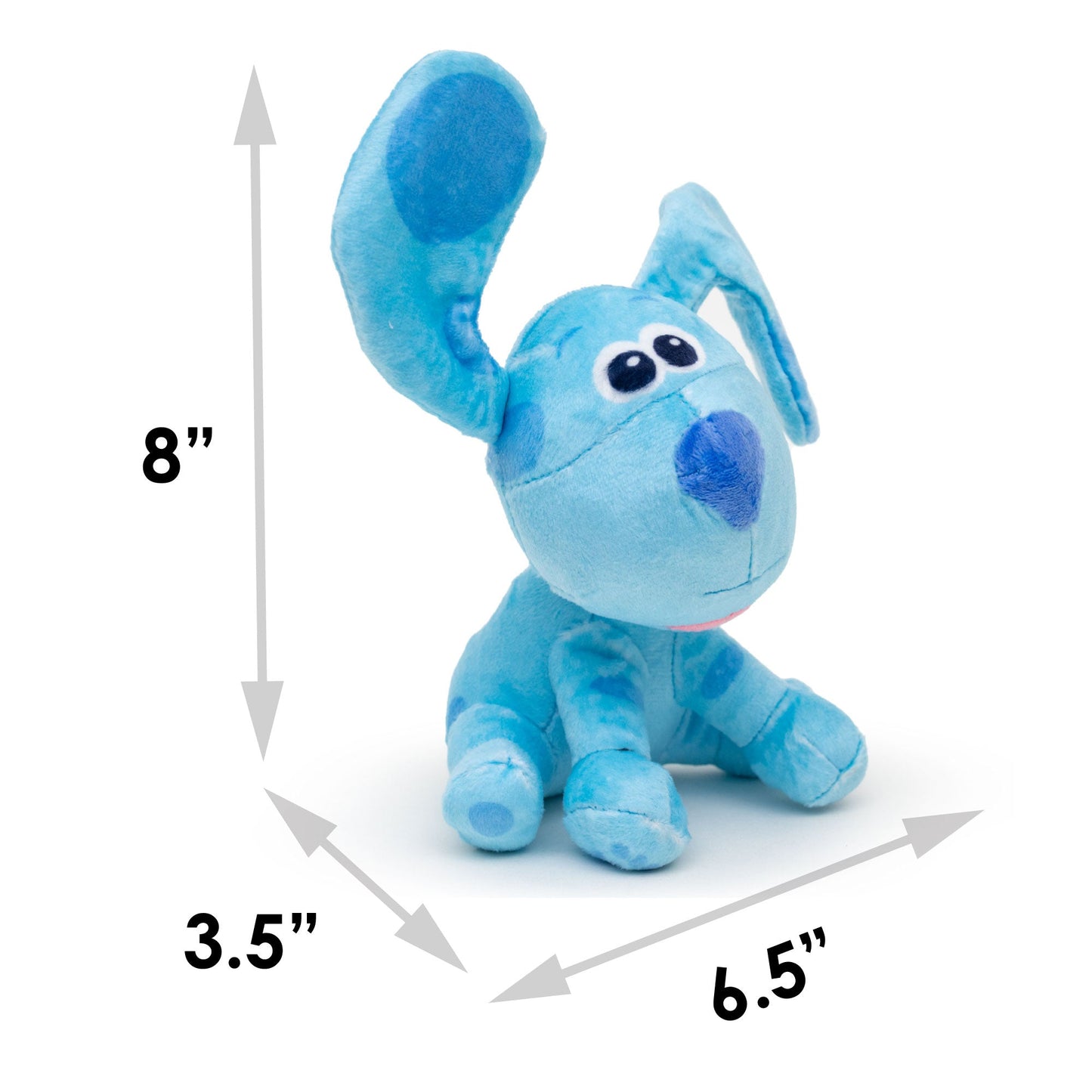 Dog Toy Squeaker Plush - Blue's Clues Blue Full Body Sitting Pose