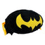 Dog Toy Squeaker Plush - DC Legion of Super-Pets Batman Dog Ace the Bat Hound Bat Logo with Cape Black Yellow