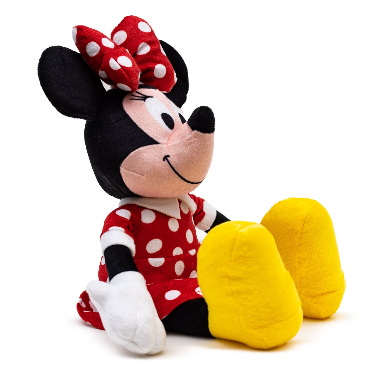 Dog Toy Squeaker Plush - Disney Minnie Mouse Smiling Sitting Pose