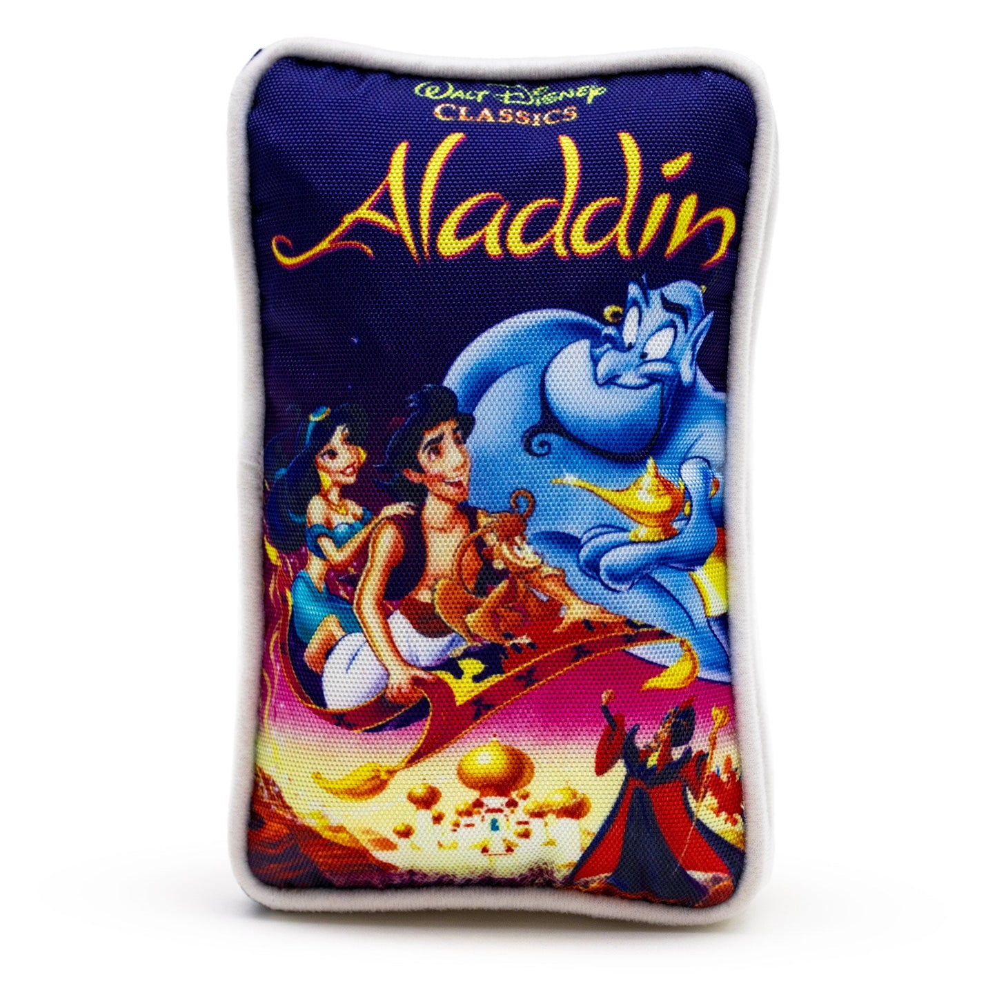 Juguete para perros Squeaker Plush - Réplica de cinta VHS de Disney Aladdin