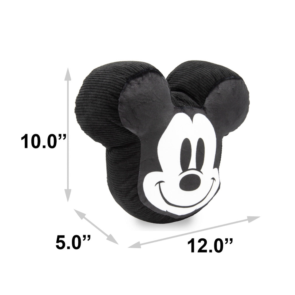 Juguete para Perros Squeaker Plush - Disney Mickey Mouse Cara Sonriente Negro