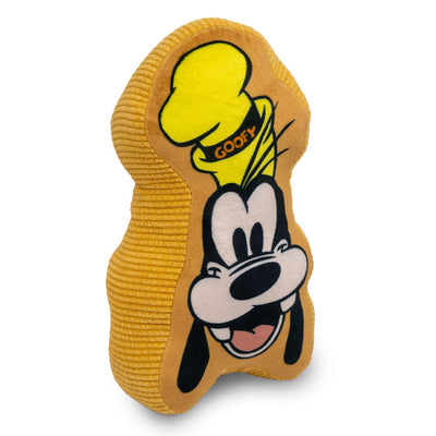 Juguete para Perros Squeaker Plush - Disney Goofy Cara Sonriente Amarillo Dorado