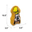 Dog Toy Squeaker Plush - Disney Goofy Smiling Face Golden Yellow