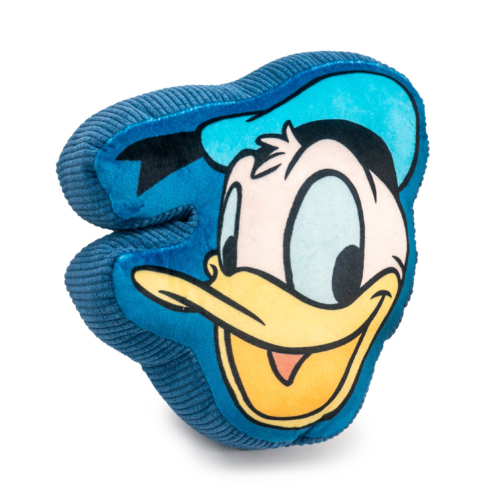 Dog Toy Squeaker Plush - Disney Donald Duck Smiling Face Blue