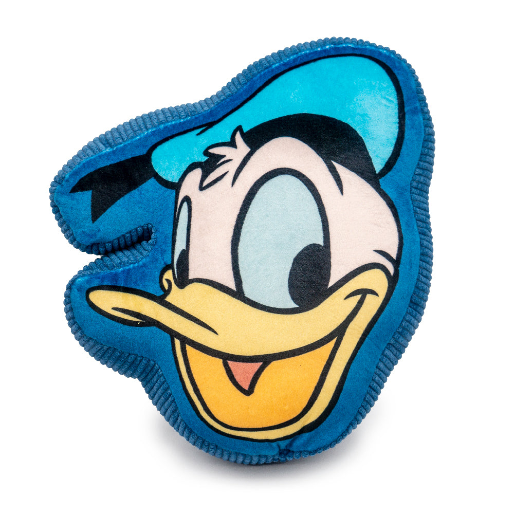 Dog Toy Squeaker Plush - Disney Donald Duck Smiling Face Blue