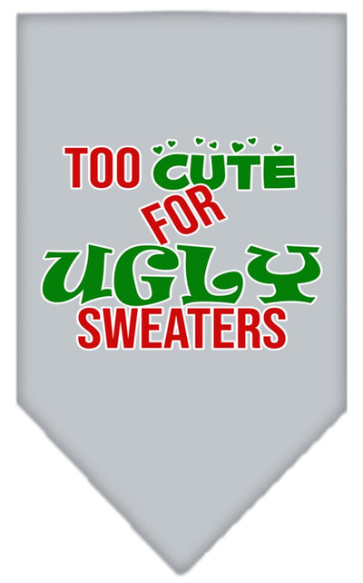 Pañuelo para Mascotas Mirage: Estampado "Too Cute for Ugly Sweaters"