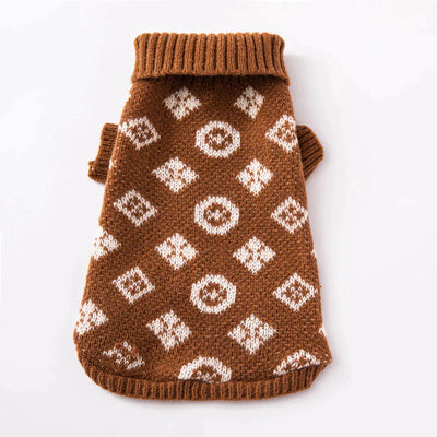 Chewy Vuiton Brown Sweater for Dog or Cat