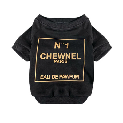 Chewnel Sweatshirt Tee for Dogs & Cats in Black